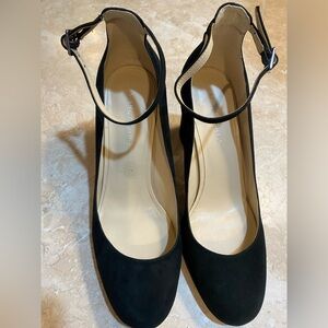 Marc Fisher Elegant Black Ankle Strap Heels